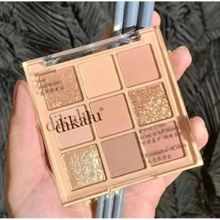 9 Paleta de Sombra Colorida Sombra Perolada Mate Terra Perolada Paleta de Chá de Aveia Leite Paleta de Chá à prova d'água de longa duração Maquiagem para os olhos