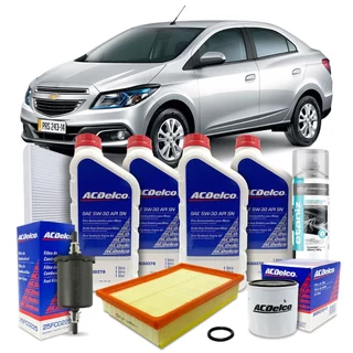 Kit Revisão Troca De Óleo 5w30 Chevrolet Onix Prisma 1.0 1.4 2013 2014 2015 2016