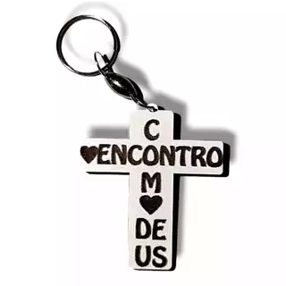 50 Chaveiros Lembrancinha Encontro com Deus Biblico em mdf