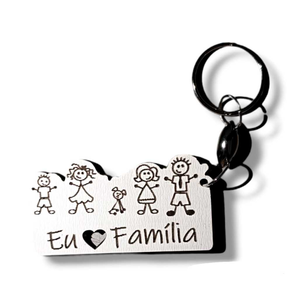 Chaveiros Lembrancinha Eu amo Familia dia da Familia em mdf | Shopee Brasil