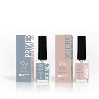 Kit Preparador Primer + Desidratador Vòlia (10 ml) | Para Unhas de Gel
