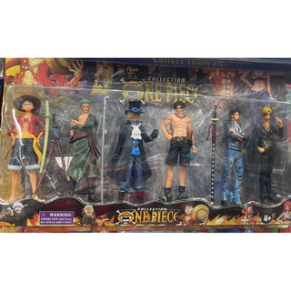 kit One piece c/ 6 bonecos de 18 cm e acessórios( lançamento)