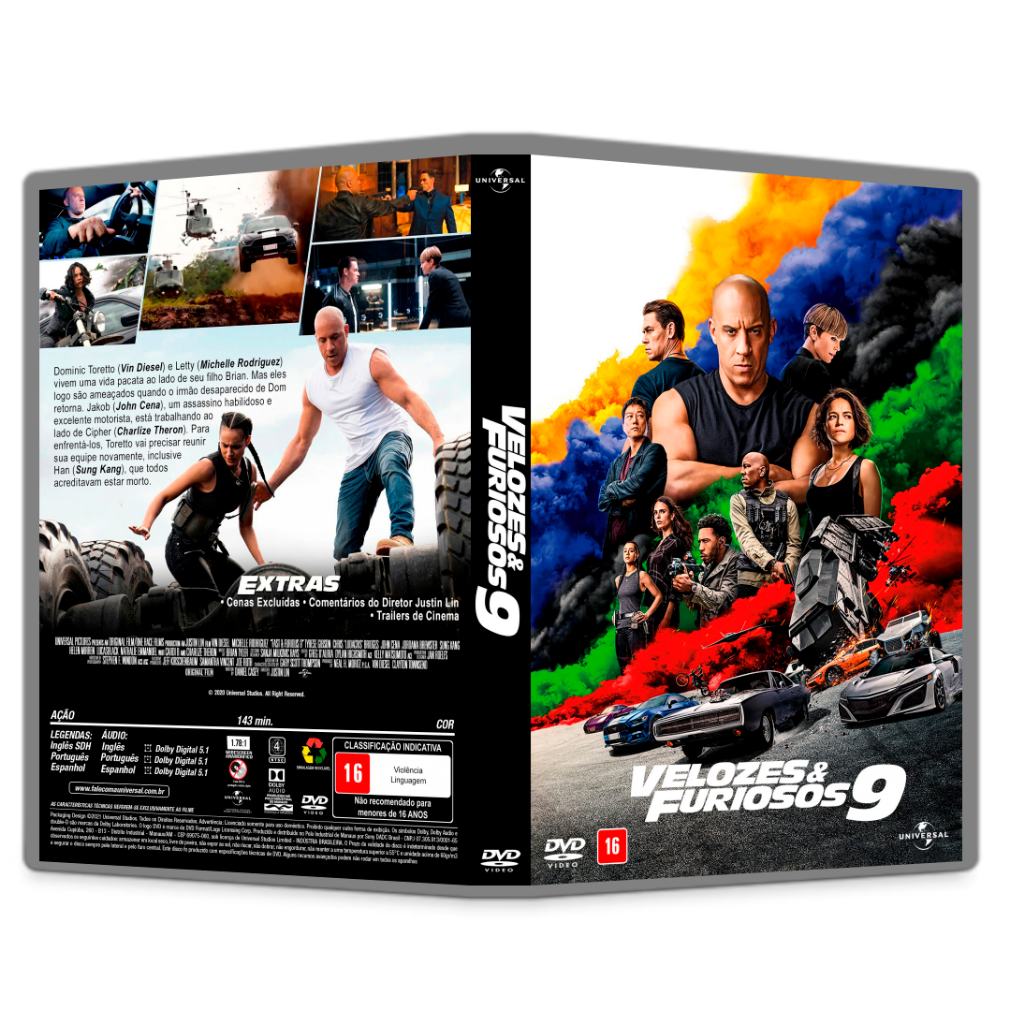 DVD - Velozes e Furiosos 9 (Dublado e Legendado) | Shopee Brasil