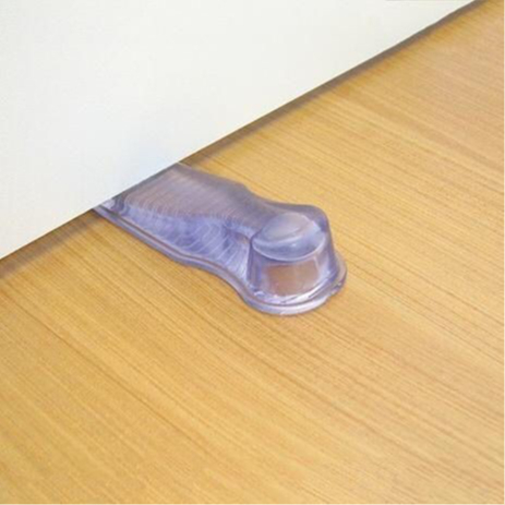 Aparador Peso Trava Porta Silicone Transparente Kit 3, 5, 8 ou 12