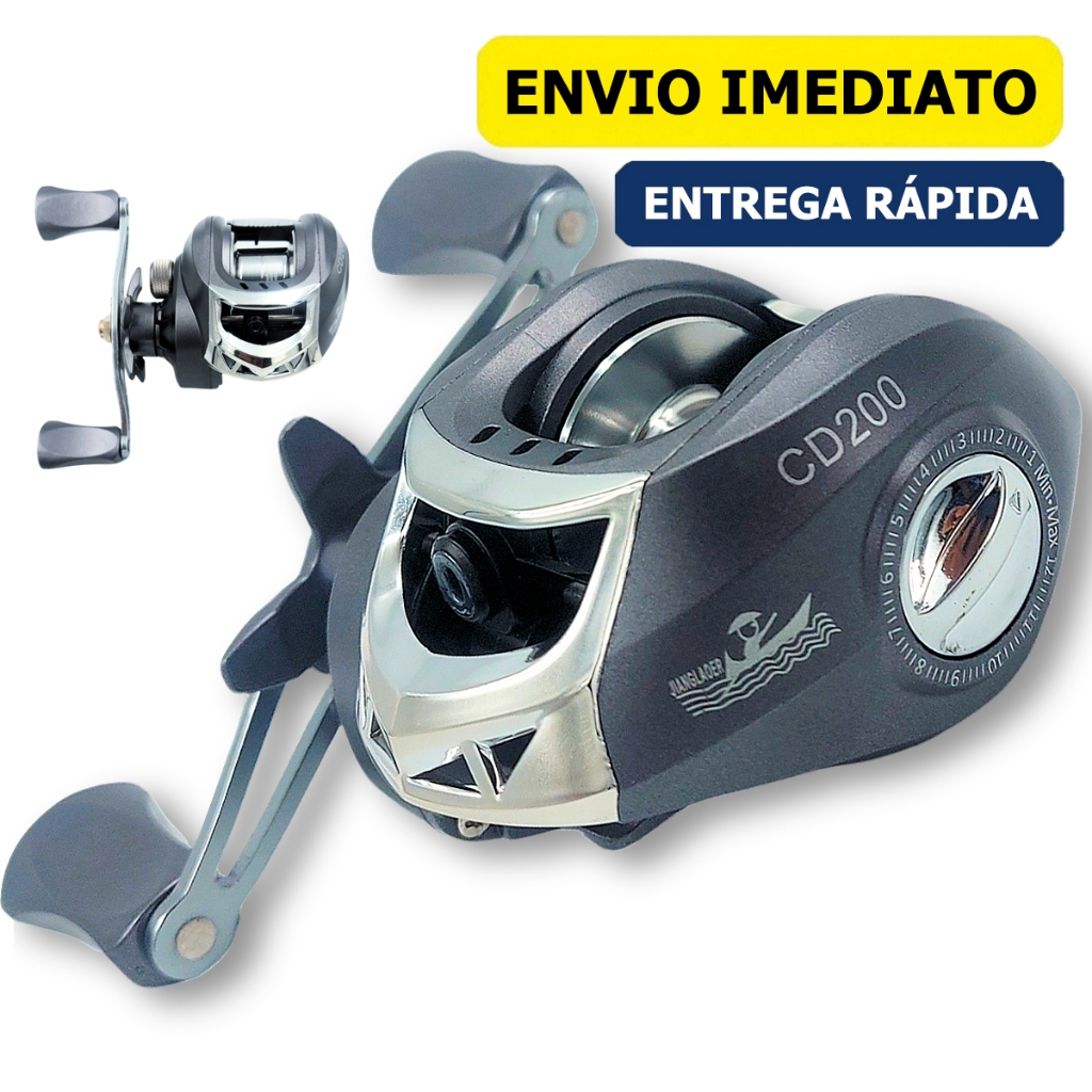 Carretilha Pesca 6.3:1 Esquerda/Direita Corrico Alto Perfil Super Leve ...