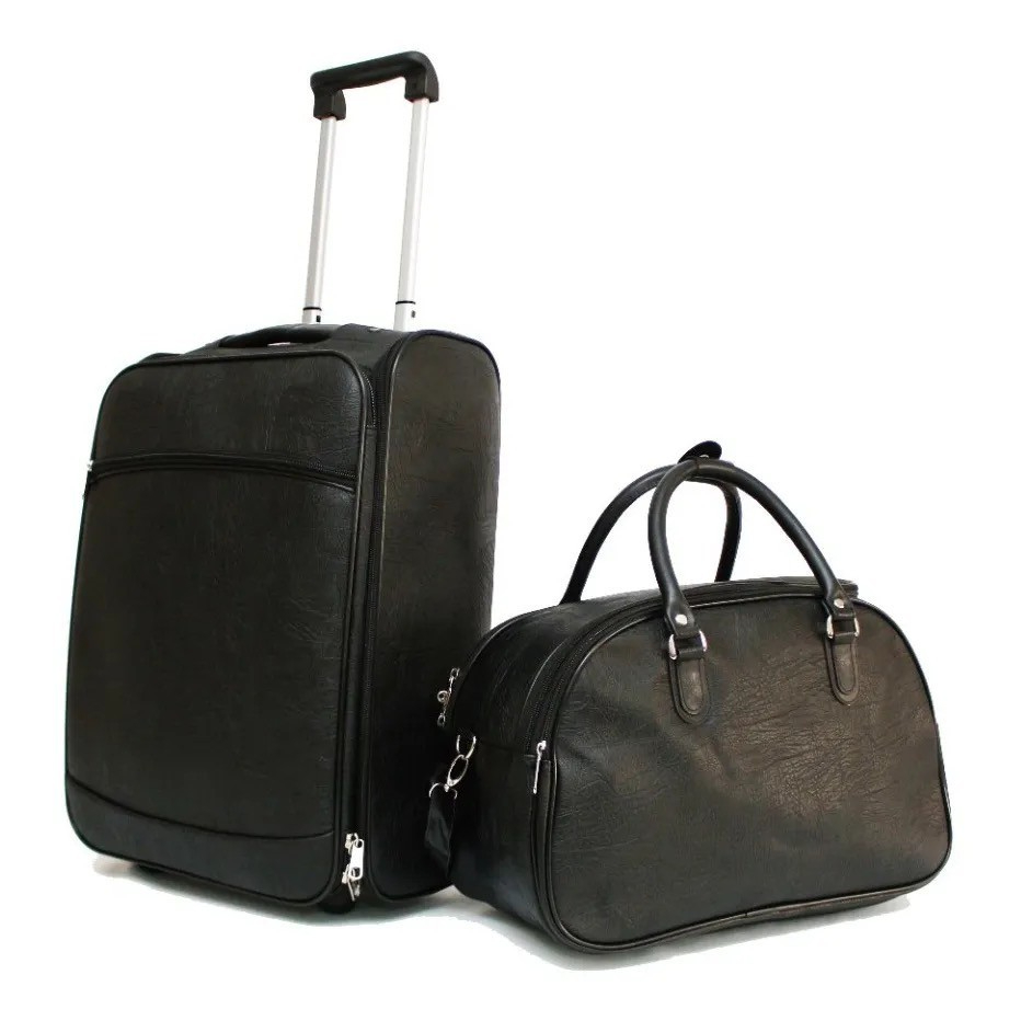 Kit mala de couro 10kg. Bordo