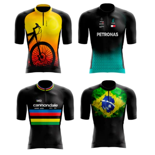 Camisa Camiseta Ciclismo Masculina Com Proteção Uv 50+