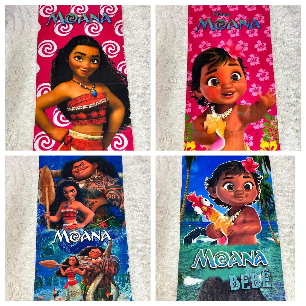 Toalha de Banho e Praia Estampadas Variadas Personagem Infantil Menino e Menina