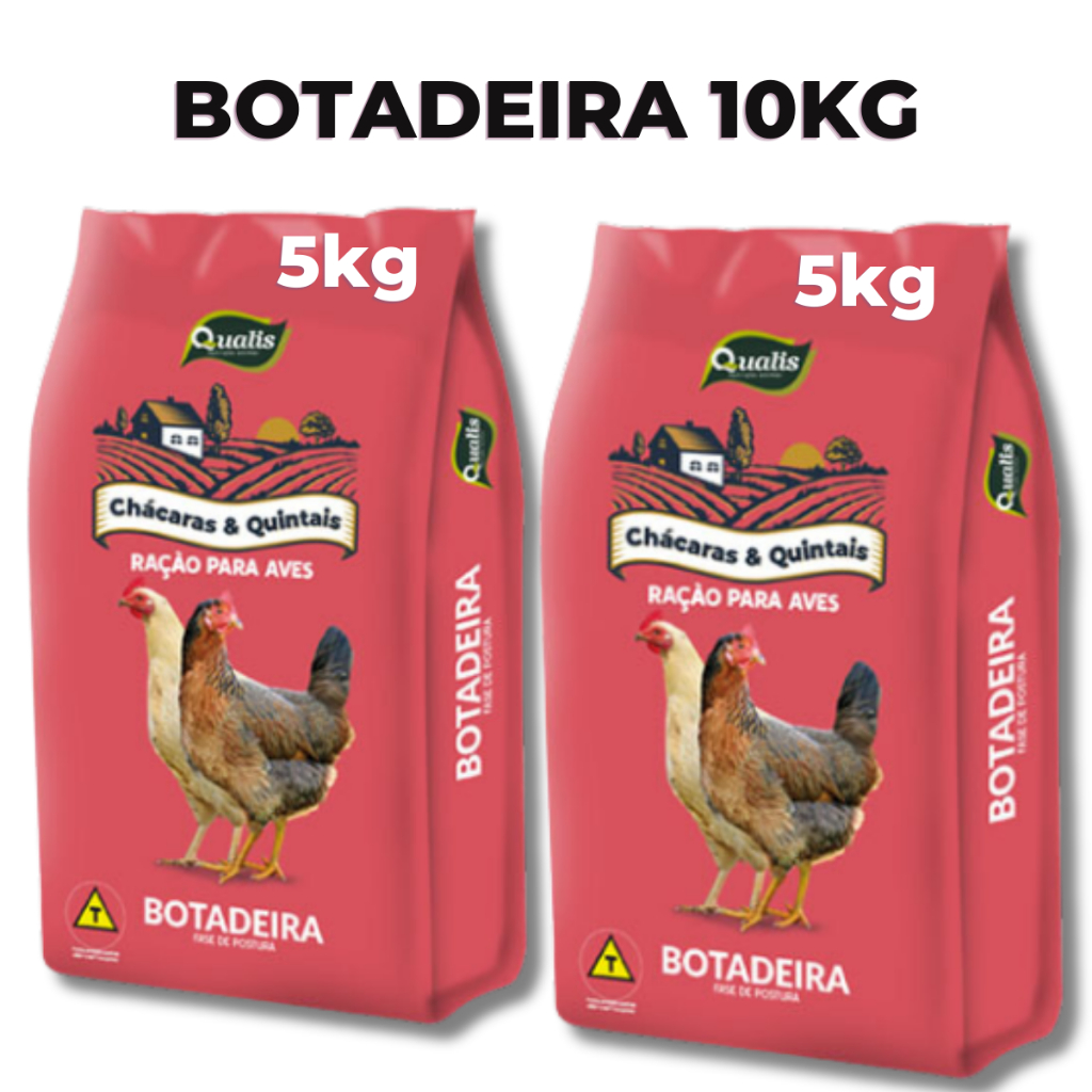 Ração Galinha Poedeira / Botadeira Qualis 10kg - 14% Proteína ...