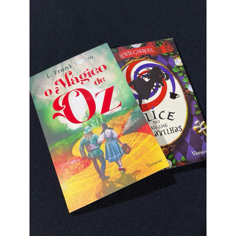 Kit 02 Livros Clássicos - O Mágico de Oz e Alice no País das