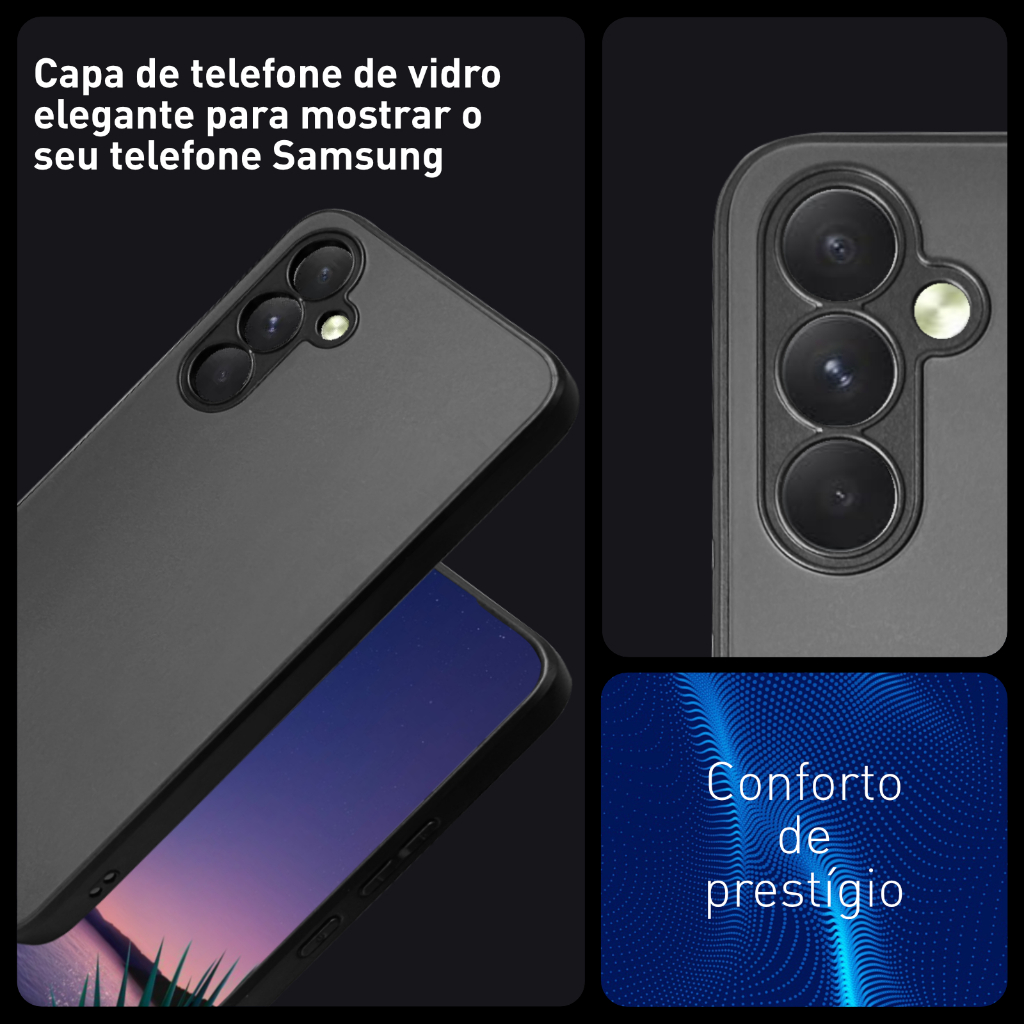 Capinha Case Samsung S23 S20FE A54 Com Vidro Linha Premium Capa