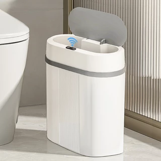 Lixeira Automática Tecnológica Com Sensor De Promixidade 12L Sistema Abre E Fecha