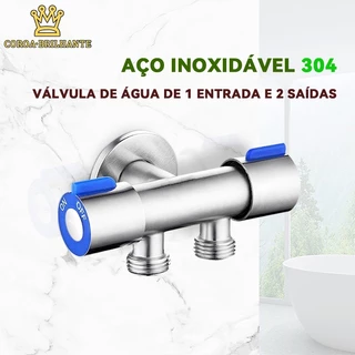Registro de Válvula Duplo/único de Banheiro Torneira em Inox Para vaso sanitário e ducha higiênica