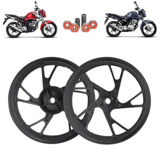 Rodas Liga Leve Pe De Galinha Titan Fan 150 160 ESD 2014 em diante em Oferta na Shopee