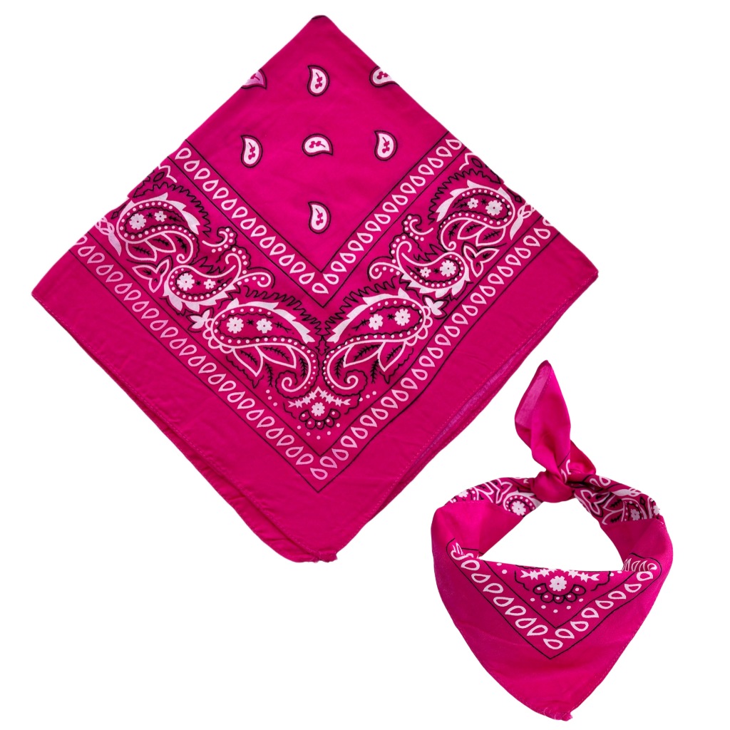 Bandana Estampada Lenço Rock Mascara Rosa Pink | Shopee Brasil