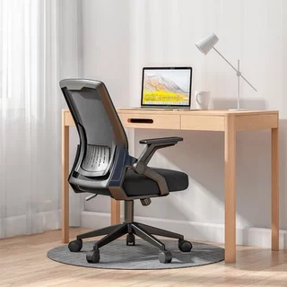 Cadeira Escritório Giratória Confortavél Design Moderno Durawell 103 Black White