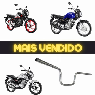 Guidão Cromado Titan Fan 150 Modelo Honda Pro Tork Original Promoção Envio Imediato