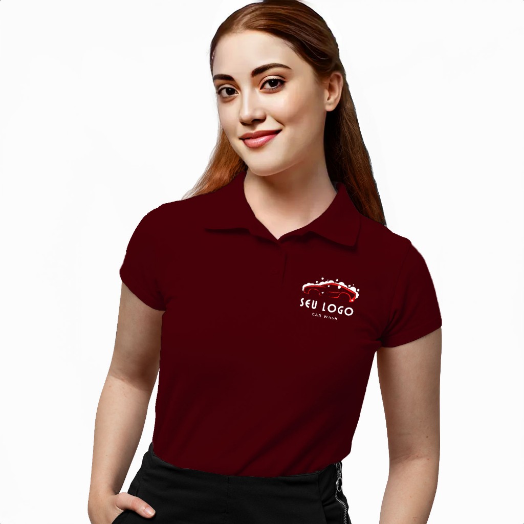 Estampada Camisas Polos Femininas Camisa Polo Feminina Estampada