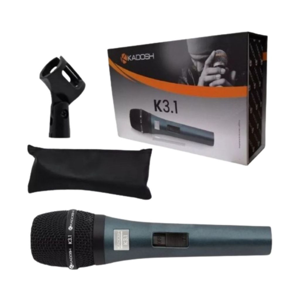 Microfone de Mão Kadosh Com Fio K3.1