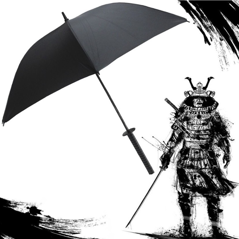 Guarda Chuva Automático Grande Portaria Espada Japonesa Estilo Katana