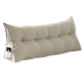 Almofada para Cabeceira Cama Queen Encosto Apoio Lombar 160 cm Suede
