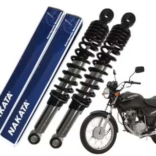 Par Amortecedor Traseiro Honda Cg Today Titan Fan 125 89 90 91 92 93 94 95 96 97 98 99 2000 2001 2002 2003 2004 2005 2006 2007 2008 2009 2010 2011 2012 2013 2014 2015 2016 2017 2018 Novo Original Nakata