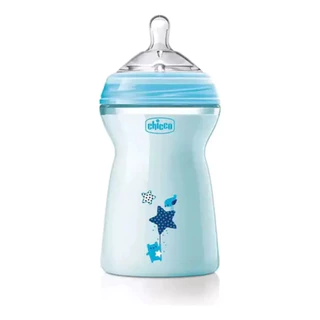 Mamadeira Step Up Color 330 Ml Chicco 6+ Fluxo Rápido Azul