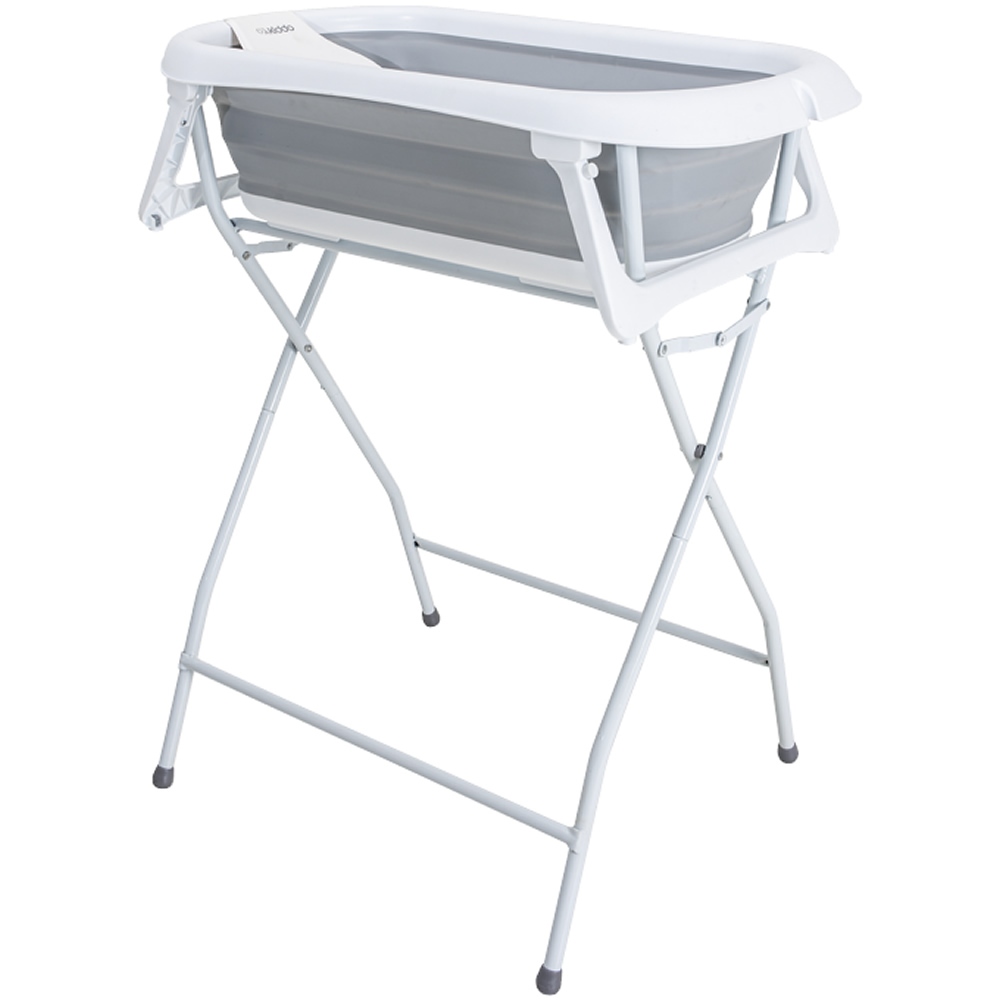 Banheira para Bebê Flex com Suporte cor cinza Kiddo