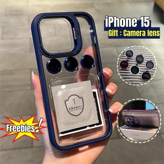 (Lente Metálica Gratuita Eco-Case) Nova Capa De Suporte De Invisível Para iPhone 15 14 13 12 11 Pro Max Plus Dura