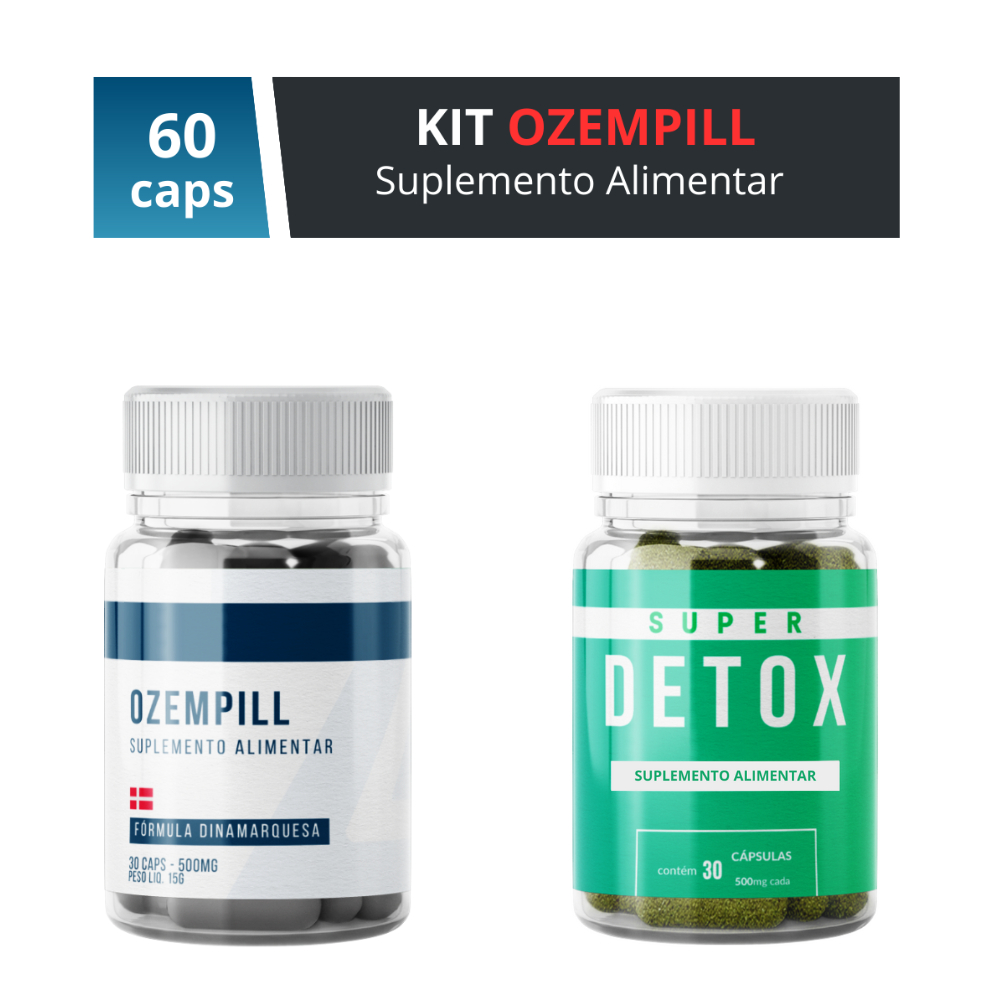 Kit Ozempill + Super Detox - 60 capsulas