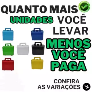 10/15/25/40/50 Maletinhas Plástico P/Lembrancinha Aniversário E Festas Cores Variadas ENVIO IMEDIATO
