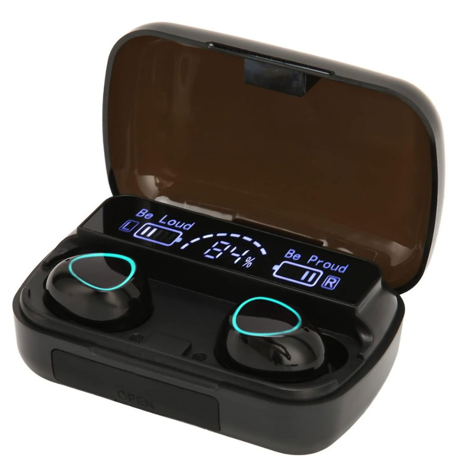 Fone de Ouvido Bluetooth 5.3 Sem Fio Esportivo Gaming À prova d'água Caixa de Carregamento Portatil