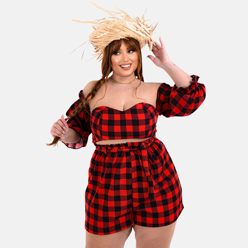Feminina Plus Size Camisas Femininas Para Festa Junina Roupa De