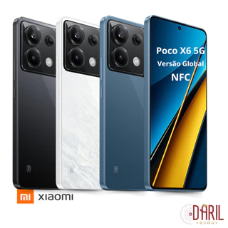 Smartphone Xiaomi Poco X6 NFC 5G Global Memória Expansível 256GB 8GB RAM