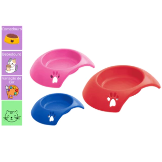 Comedouro simples grande para gatos e cães 500ml