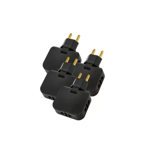 Kit 4 Adaptador Tomada Benjamin Dobrável 3 Saídas 10a
