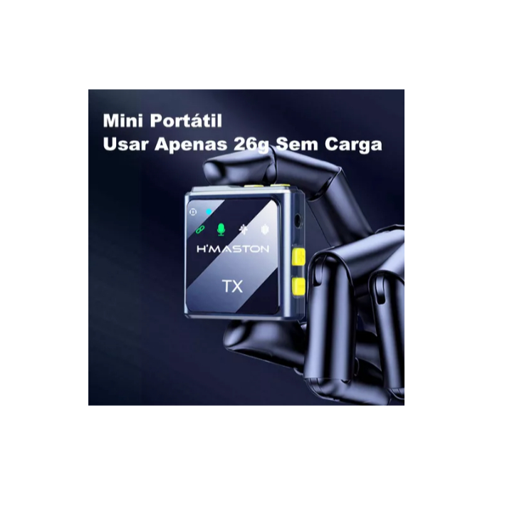 Microfone Sem Fio Duplo Lapela Profissional Android iPhone 8