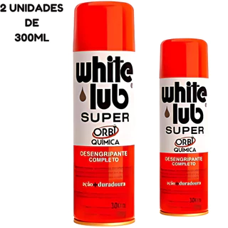 KIT 2 Unidades Óleo Desengripante White Lub Super Orbi 300ml