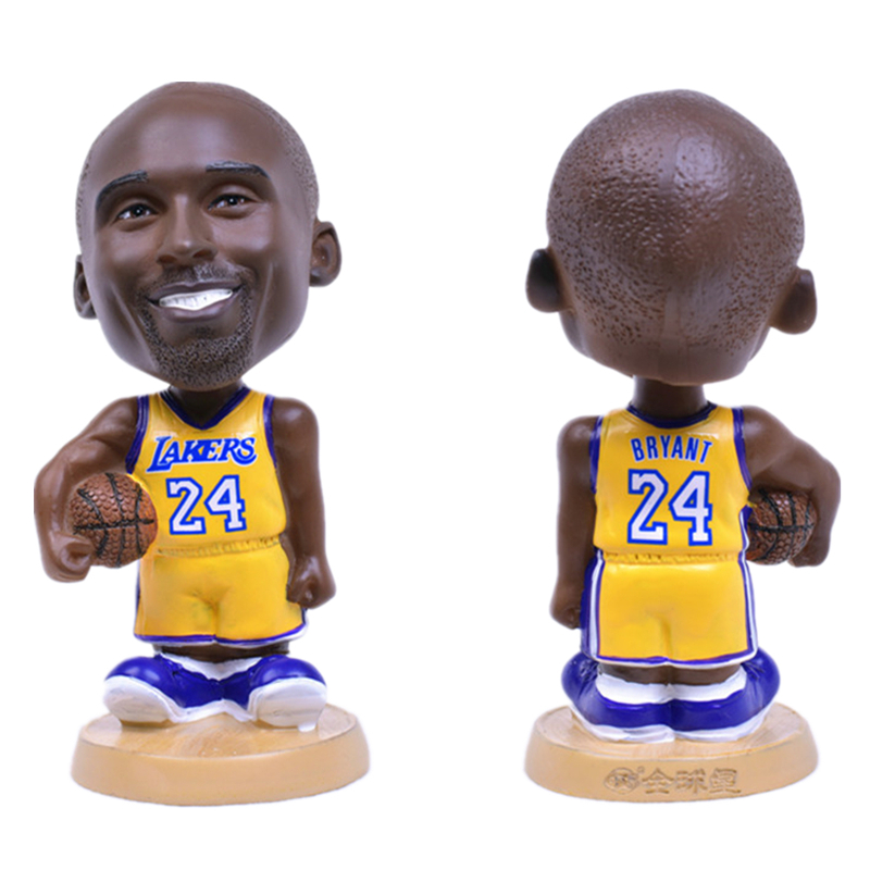 Boneco Kobe Bryant Lakers 10cm Basquete Bobblehead Miniatura Nba