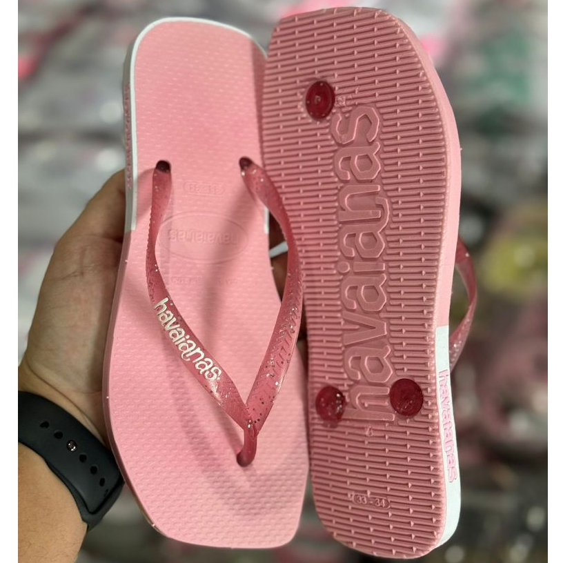 Chinelo de Dedo Casual com Gliter Varias Cores Barato Promocao