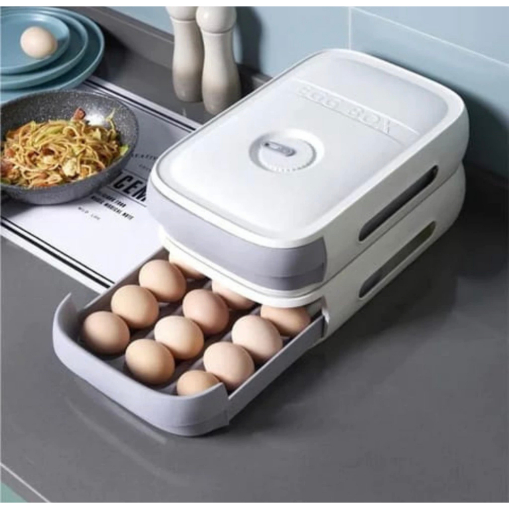 Gaveta geladeira ovo bandeja armazenamento recipiente geladeira/cozinha utensílios 1Uni Aleatório