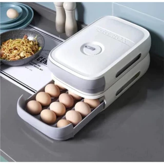 Gaveta geladeira ovo bandeja armazenamento recipiente geladeira/cozinha utensílios 1Uni Aleatório
