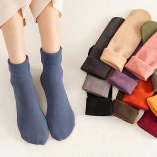 kit 12 Pares Meia Termica Forrada Grossa Inverno Peluciada Unissex Quentinha