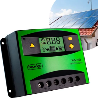 Controlador De Carga Energia Solar Tecnologia Chip Master Corrente 50A 12/24v Display LCD PWM Usb