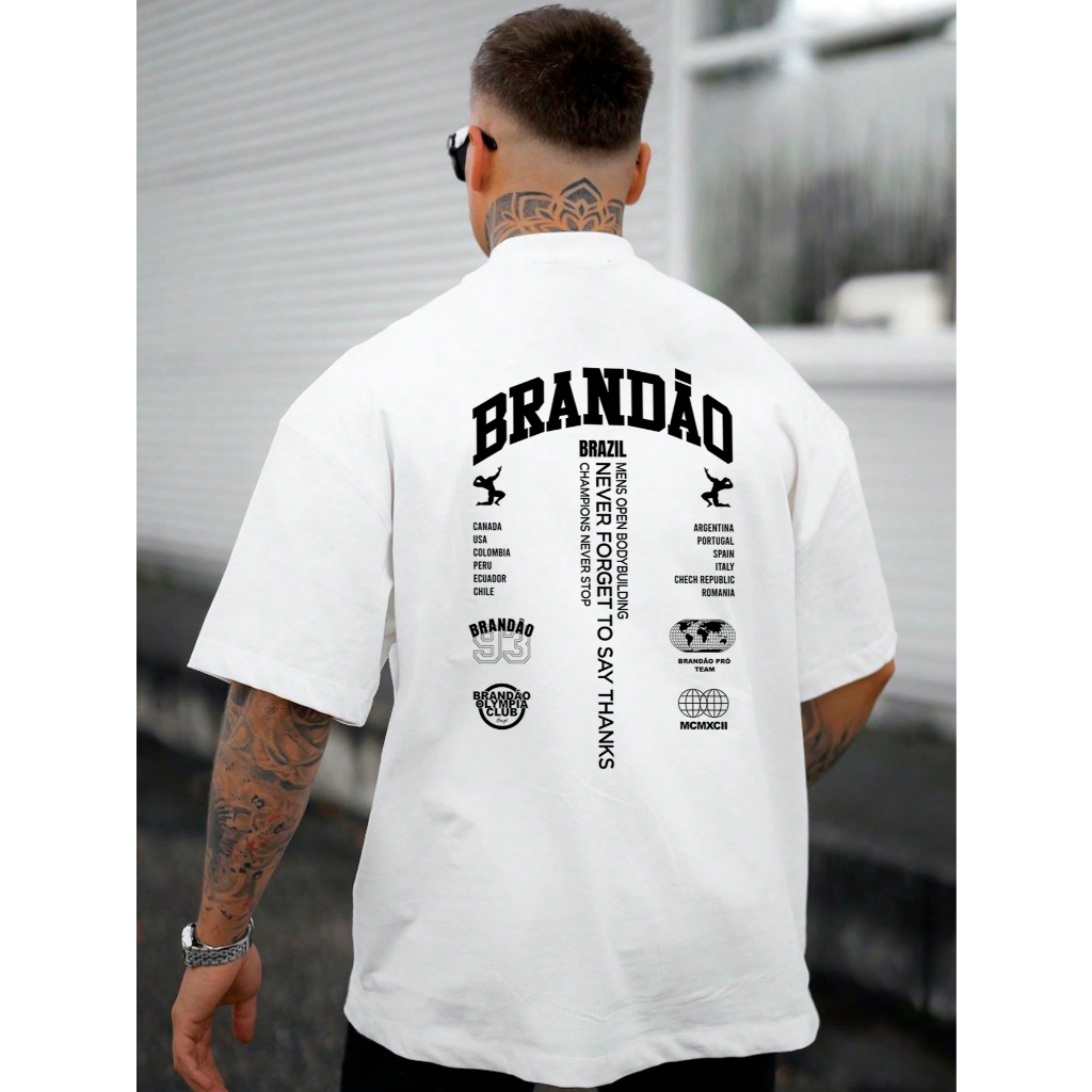 Camiseta OverSized StreetWear Maromba Rato de Academia Camisa BodyBuilder Fisiculturista Open