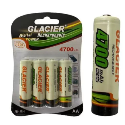 8 Pilhas AA Recaregável 4700mAh Power