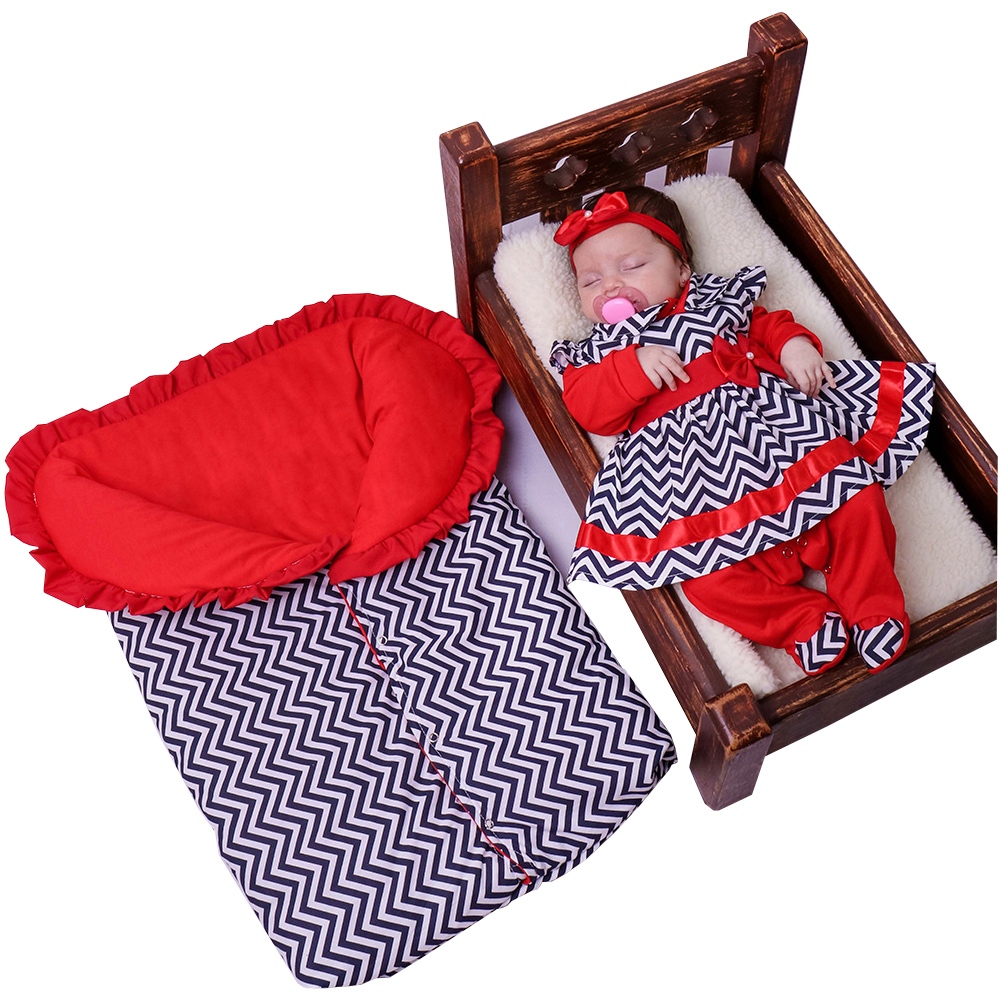 Saida de Maternidade Menina com Porta Bebe Saco de Dormir Shopee Brasil