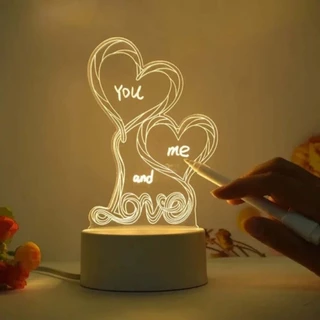 Luminária de Mesa Formato 2 Corações - Allmini