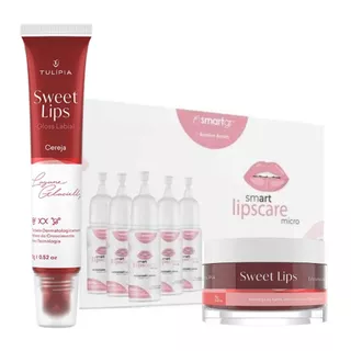 Kit Sweet Lips Hidragloss Labios Micropigmentação Cereja