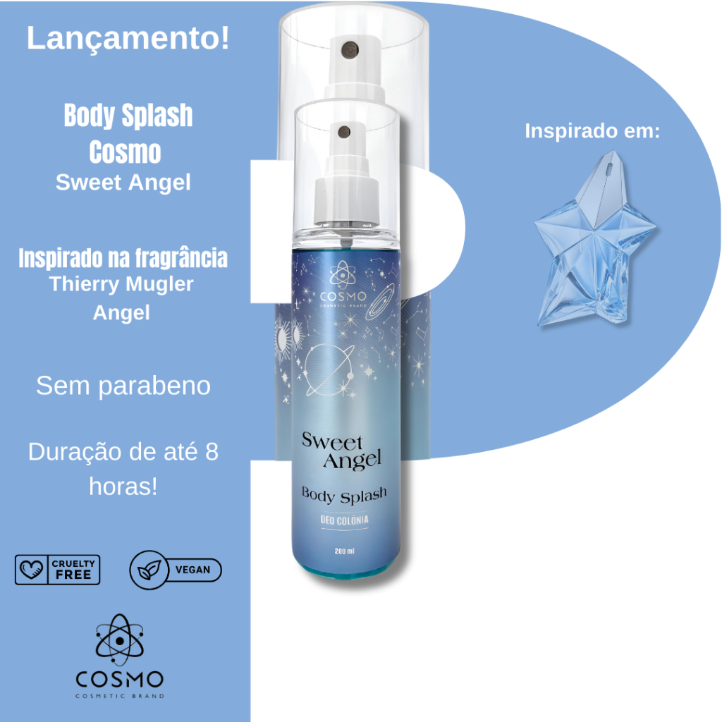 Body Splash Cosmo Sweet Angel 200ml | Shopee Brasil